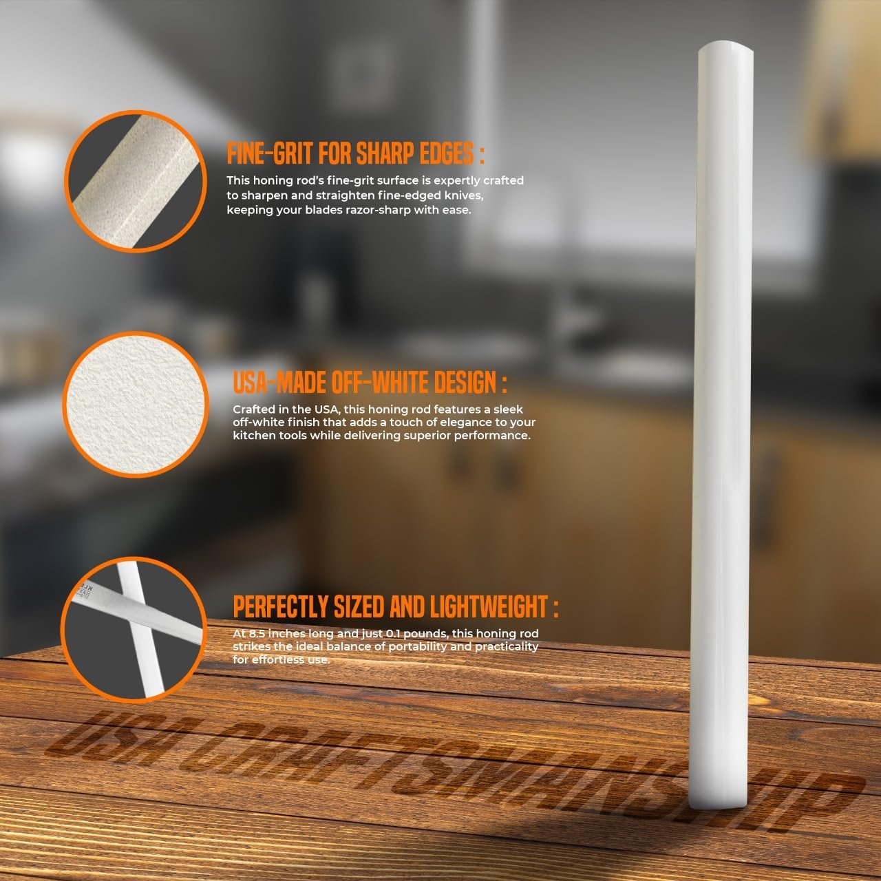 SELECTOOL 8.5" Ceramic Honing Rod