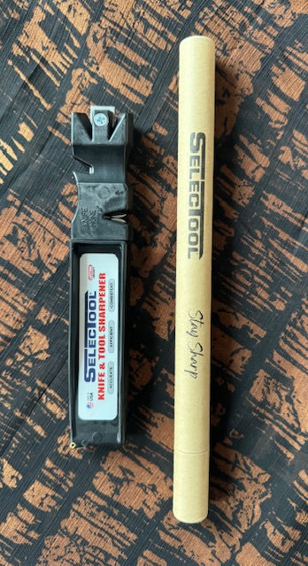 SELECTOOL Sharpener + 8.5″ Ceramic Honing Rod (2-Piece Set)