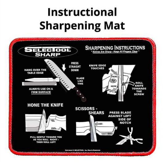 Printed Instructional Sharpening Mat