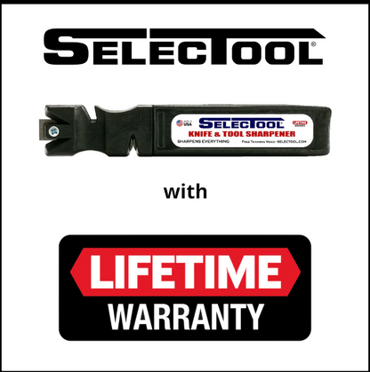 *SELECTOOL Manual Knife Sharpener – Straight & Serrated Blades