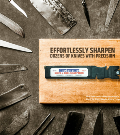 Buy 2 Get 1 Free SELECTOOL Sharpeners + Training Knife: One to keep, Two to Share