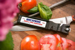 A Selectool, the all-in-one professional Tool Sharpener, next to some vegetables.